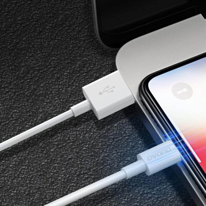 Bild 3, DUDAO Dudao 1m Lightning Kabel Snabbladdning - Vit - Teknikhallen.se