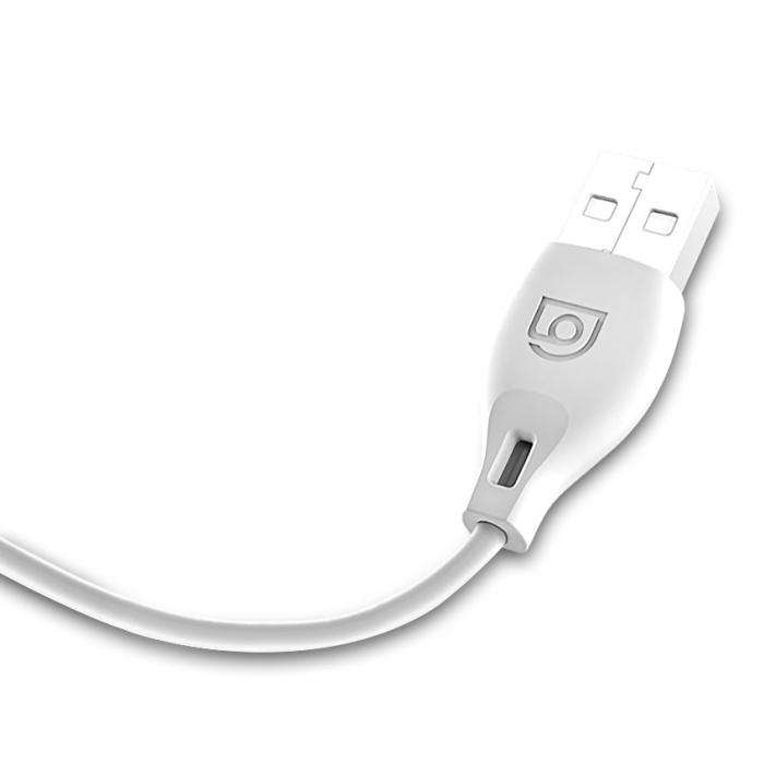 Bild 3, DUDAO Dudao 1m Lightning Kabel 2.4A - Vit - Teknikhallen.se