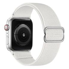  Nylon Armband Justerbart Apple Watch 42/44/45/46/49 mm Vit - Teknikhallen.se