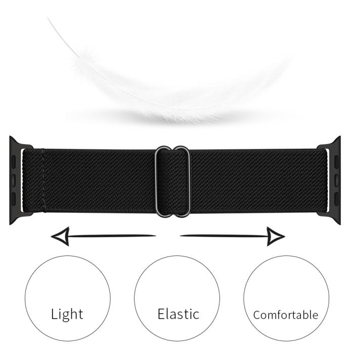 Bild 2,  Nylon Armband Justerbart Apple Watch 42/44/45/46/49 mm - Teknikhallen.se