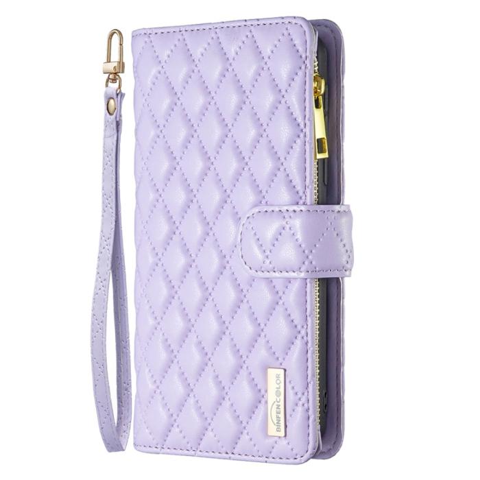 Bild 5, BINFEN BINFEN Galaxy S24 Ultra Fodral Diamond Multifunktionell Lila - Teknikhallen.se