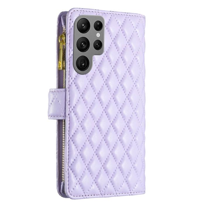 Bild 6, BINFEN BINFEN Galaxy S24 Ultra Fodral Diamond Multifunktionell Lila - Teknikhallen.se