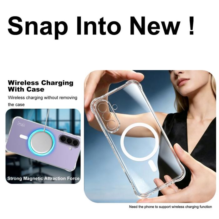 Bild 4, IMAK IMAK Samsung Galaxy A27 5G Skal MagSafe Shockproof Transparent - Teknikhallen.se