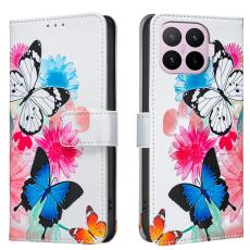 Xiaomi 17T Pro Fodral L&auml;der Fj&auml;rilar/Blommor - Teknikhallen.se