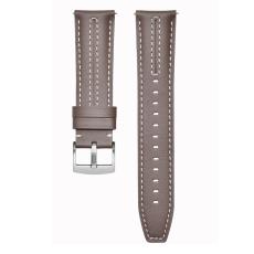  Klockarmband 22 mm &Auml;kta L&auml;der Gr&aring; / Brun - Teknikhallen.se