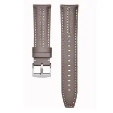  Klockarmband 22 mm &Auml;kta L&auml;der Gr&aring; / Brun - Teknikhallen.se