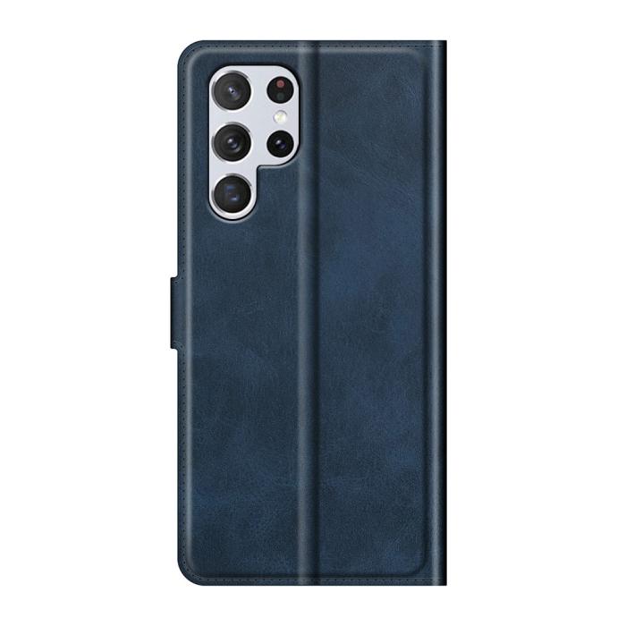 Bild 3,  Samsung Galaxy S22 Ultra Fodral Solid Läder Blå - Teknikhallen.se