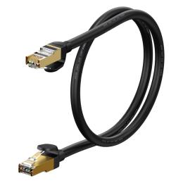 BASEUS Baseus 50cm Cat7 RJ45 Nätverkskabel Svart - Teknikhallen.se