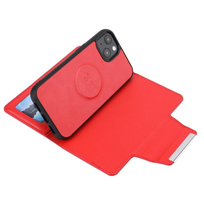 Bild 5,  iPhone 14 2in1 Magnet Fodral / Skal Röd - Teknikhallen.se