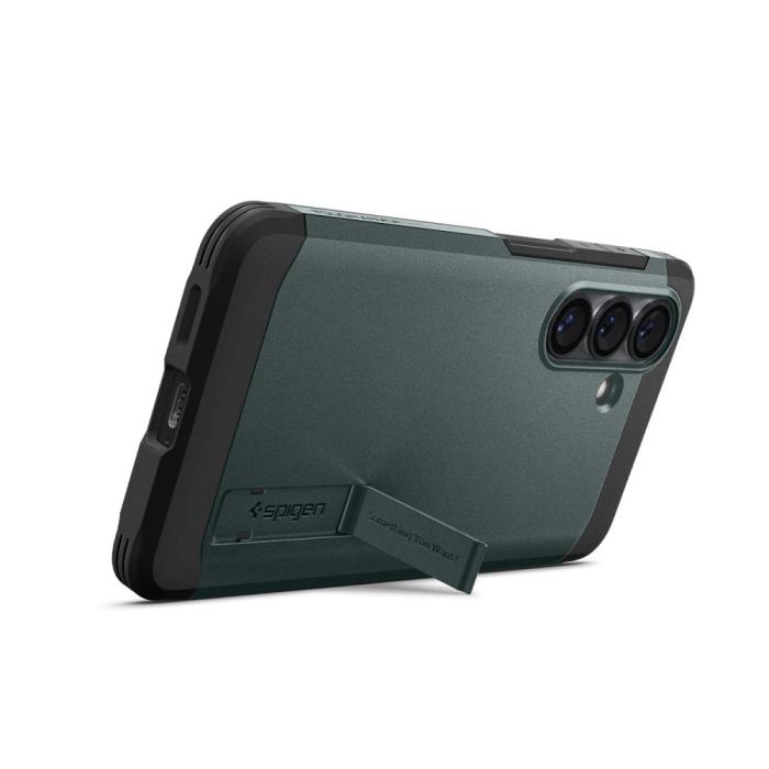 Bild 3, Spigen Spigen Galaxy S26 Skal MagSafe Tough Armor Abyss Green - Teknikhallen.se