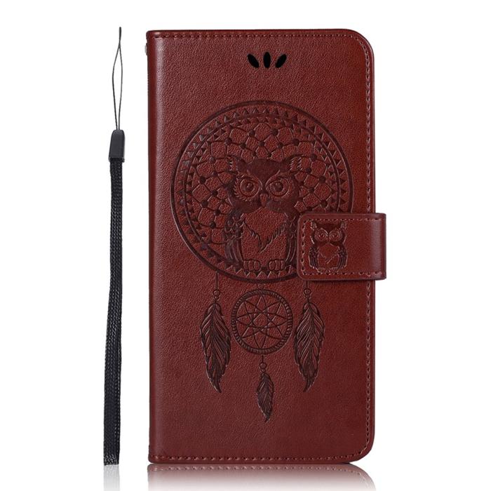 Bild 2,  Samsung Galaxy S22 Plus Fodral Owl Dreamcatcher Brun - Teknikhallen.se