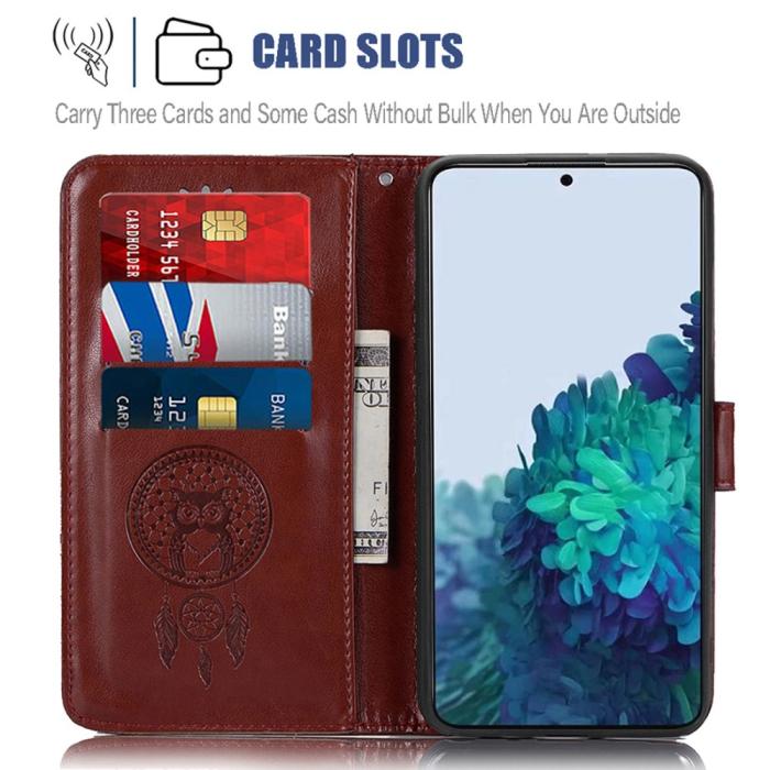 Bild 5,  Samsung Galaxy S22 Plus Fodral Owl Dreamcatcher Brun - Teknikhallen.se