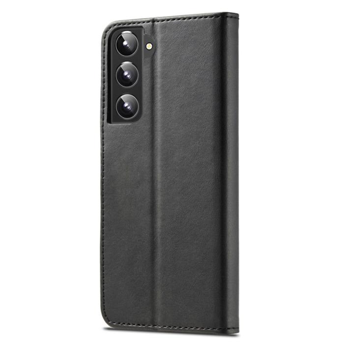 Bild 3, LC.IMEEKE LC.IMEEKE Samsung Galaxy S22 Plus Fodral Läder Svart - Teknikhallen.se