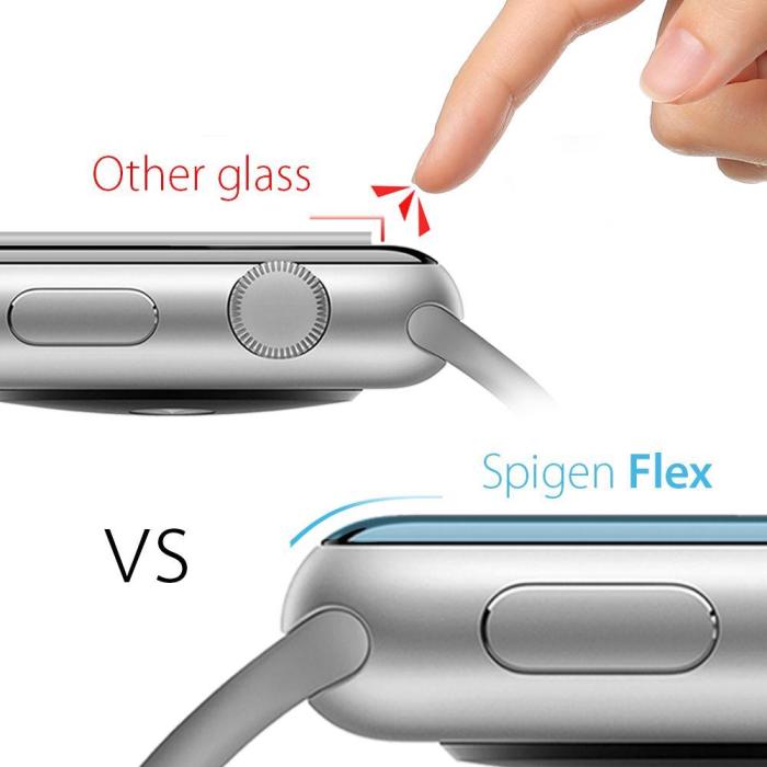 Bild 4, Spigen Spigen Neo Flex HD Skärmskydd Apple Watch 4/5/6/7/8/9 (41/40 mm) - Teknikhallen.se