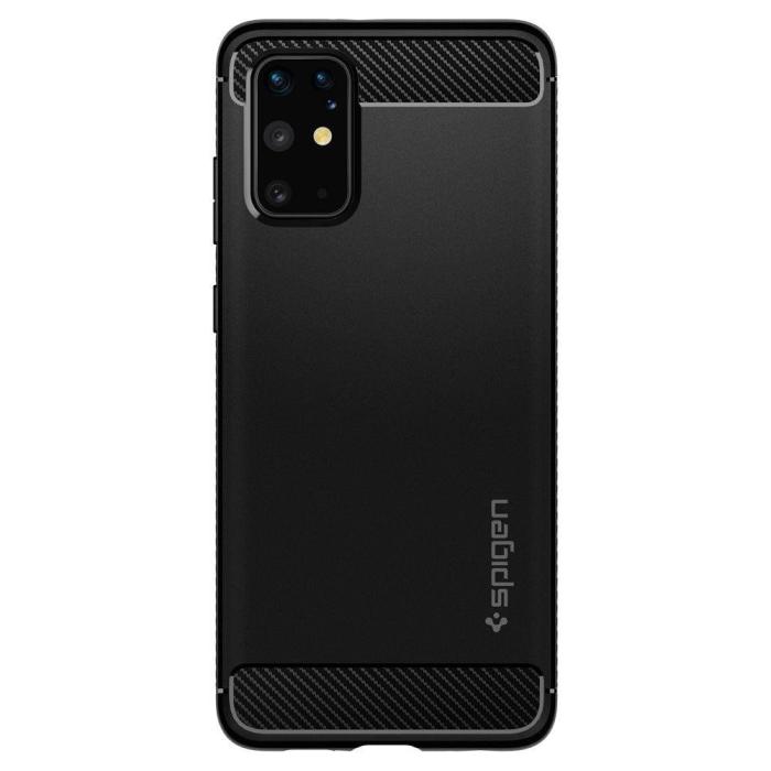 Bild 2, Spigen Samsung Galaxy S20 Plus - Spigen Rugged Armor - Matt Svart - Teknikhallen.se