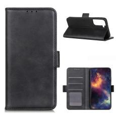  Samsung Galaxy S21 - Pl&aring;nboksfodral Med Magnetisk St&auml;ngning - Svart - Teknikhallen.se