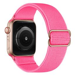  Nylon Armband Justerbart Apple Watch 42/44/45/49 mm Rosa - Teknikhallen.se