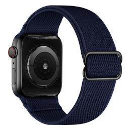  Nylon Armband Justerbart Apple Watch 42/44/45/49 mm Mörk Blå - Teknikhallen.se