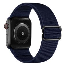  Nylon Armband Justerbart Apple Watch 42/44/45/46/49 mm M&ouml;rk Bl&aring; - Teknikhallen.se