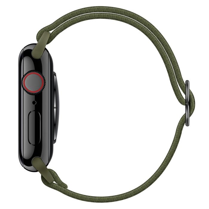 Bild 5,  Nylon Armband Justerbart Apple Watch 42/44/45/46/49 mm Grön - Teknikhallen.se