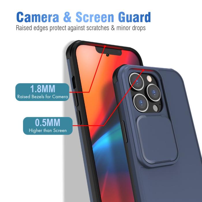 Bild 2,  iPhone 13 Pro - CamShield Hybrid Skal - Blå - Teknikhallen.se