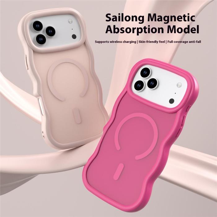 Bild 2,  iPhone 17 Pro Skal MagSafe Wavy Matt Rosa - Teknikhallen.se