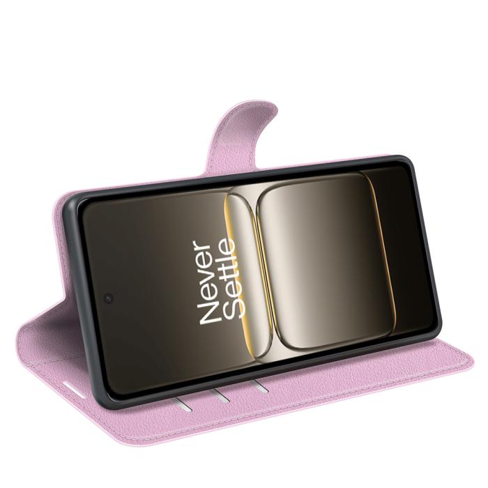 Bild 6,  OnePlus Nord 5 5G Fodral Litchi Läder Ljus Rosa - Teknikhallen.se