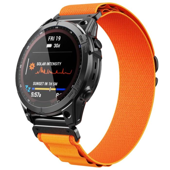 Bild 3,  Klockarmband 26 mm Justerbart Nylon Orange - Teknikhallen.se