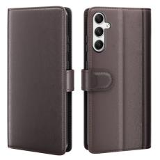  Samsung Galaxy A35 5G Fodral Premium &Auml;kta L&auml;der Brun - Teknikhallen.se