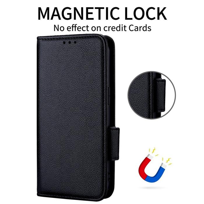 Bild 5,  OnePlus Nord 5 5G Fodral Litchi Läder Svart - Teknikhallen.se