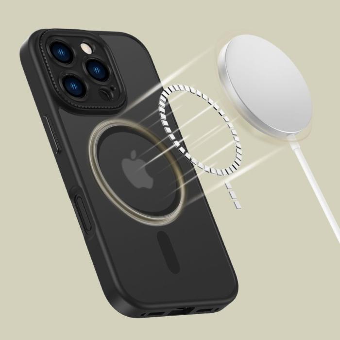 Bild 5, Tech-Protect Tech-Protect iPhone 16 Pro Skal MagSafe MagCam Matt Svart - Teknikhallen.se