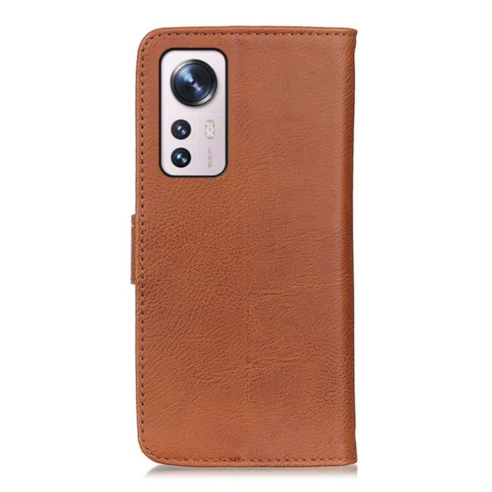 Bild 3, KHAZNEH KHAZNEH Xiaomi 12 Pro Fodral Läder Brun - Teknikhallen.se