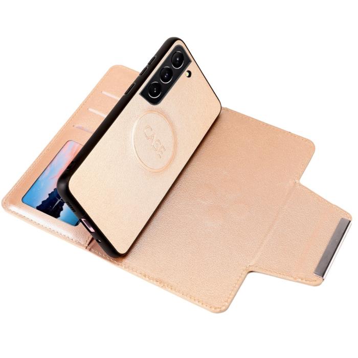 Bild 2,  Samsung Galaxy S23 Plus 2in1 Magnet Fodral Guld - Teknikhallen.se