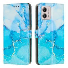  Motorola Moto G73 5G Fodral Marmor Bl&aring;/Gr&ouml;n - Teknikhallen.se