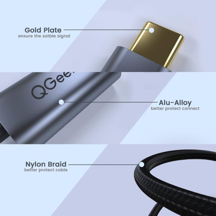 Bild 4,  USB-C Thunderbolt3 till DisplayPort Hona Adapter 4K 60Hz Blå - Teknikhallen.se
