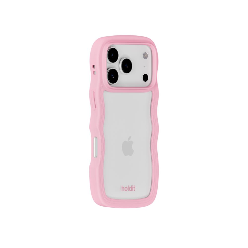 holdit holdit iPhone 17 Pro Mobilskal Wavy Pink/Transparent - Teknikhallen.se