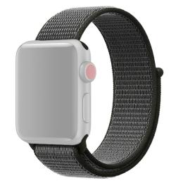  Nylon Loop Armband Justerbart Apple Watch 41/40/38 mm - Mörk Grön - Teknikhallen.se