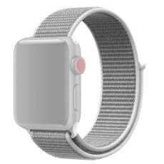  Nylon Loop Armband Justerbart Apple Watch 42/41/40/38 mm - Vit - Teknikhallen.se