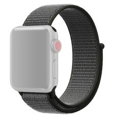  Nylon Loop Armband Justerbart Apple Watch 42/41/40/38 mm - M&ouml;rk Gr&ouml;n - Teknikhallen.se