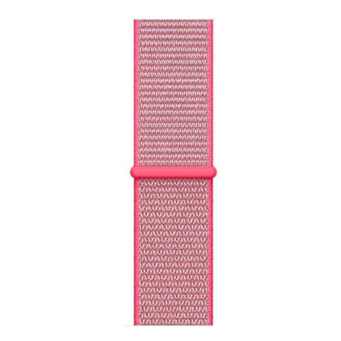 Bild 2,  Nylon Loop Armband Justerbart Apple Watch 42/44/45/46/49 mm Rosa - Teknikhallen.se