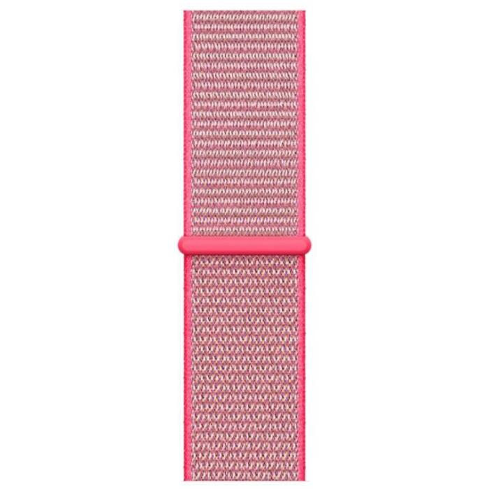 Bild 4,  Nylon Loop Armband Justerbart Apple Watch 42/44/45/46/49 mm Rosa - Teknikhallen.se