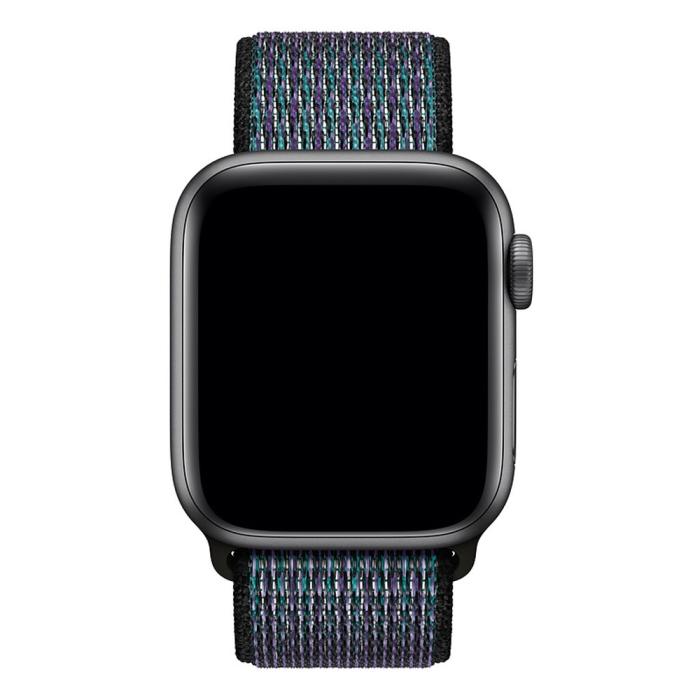 Bild 2,  Nylon Armband Med Kardborreband Fäste Apple Watch 42/44/45/46/49 mm - Teknikhallen.se