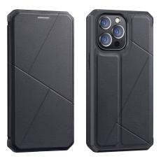 DUX DUCIS iPhone 13 Pro - DUX DUCIS Skin X Shockproof L&auml;der Fodral - Svart - Teknikhallen.se