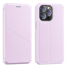 DUX DUCIS iPhone 13 Pro - DUX DUCIS Skin X Shockproof L&auml;der Fodral - Rosa - Teknikhallen.se