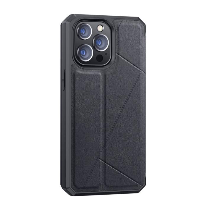 Bild 3, DUX DUCIS iPhone 13 Pro - DUX DUCIS Skin X Shockproof Läder Fodral - Svart - Teknikhallen.se