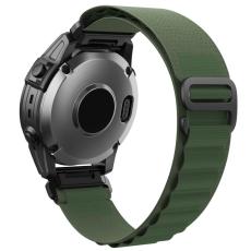  Klockarmband 26 mm Justerbart Nylon Gr&ouml;n - Teknikhallen.se
