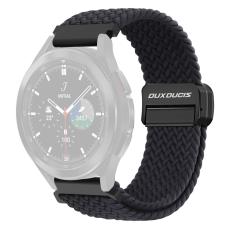 DUX DUCIS DUX DUCIS Klockarmband 22 mm Fl&auml;tat Nylon Justerbart Svart - Teknikhallen.se