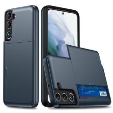  Samsung Galaxy S22 Skal Hybrid Kortfack M&ouml;rk Bl&aring; - Teknikhallen.se