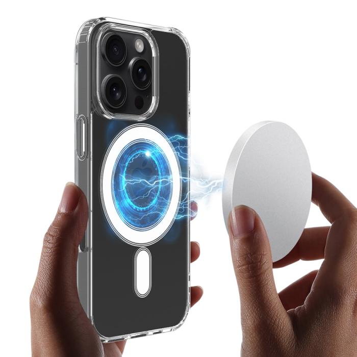 Bild 3,  iPhone 16 Pro Skal MagSafe Akryl/TPU Transparent - Teknikhallen.se