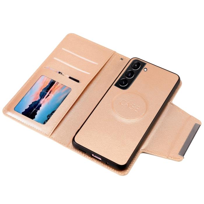 Bild 3,  Samsung Galaxy S23 Plus 2in1 Magnet Fodral Guld - Teknikhallen.se